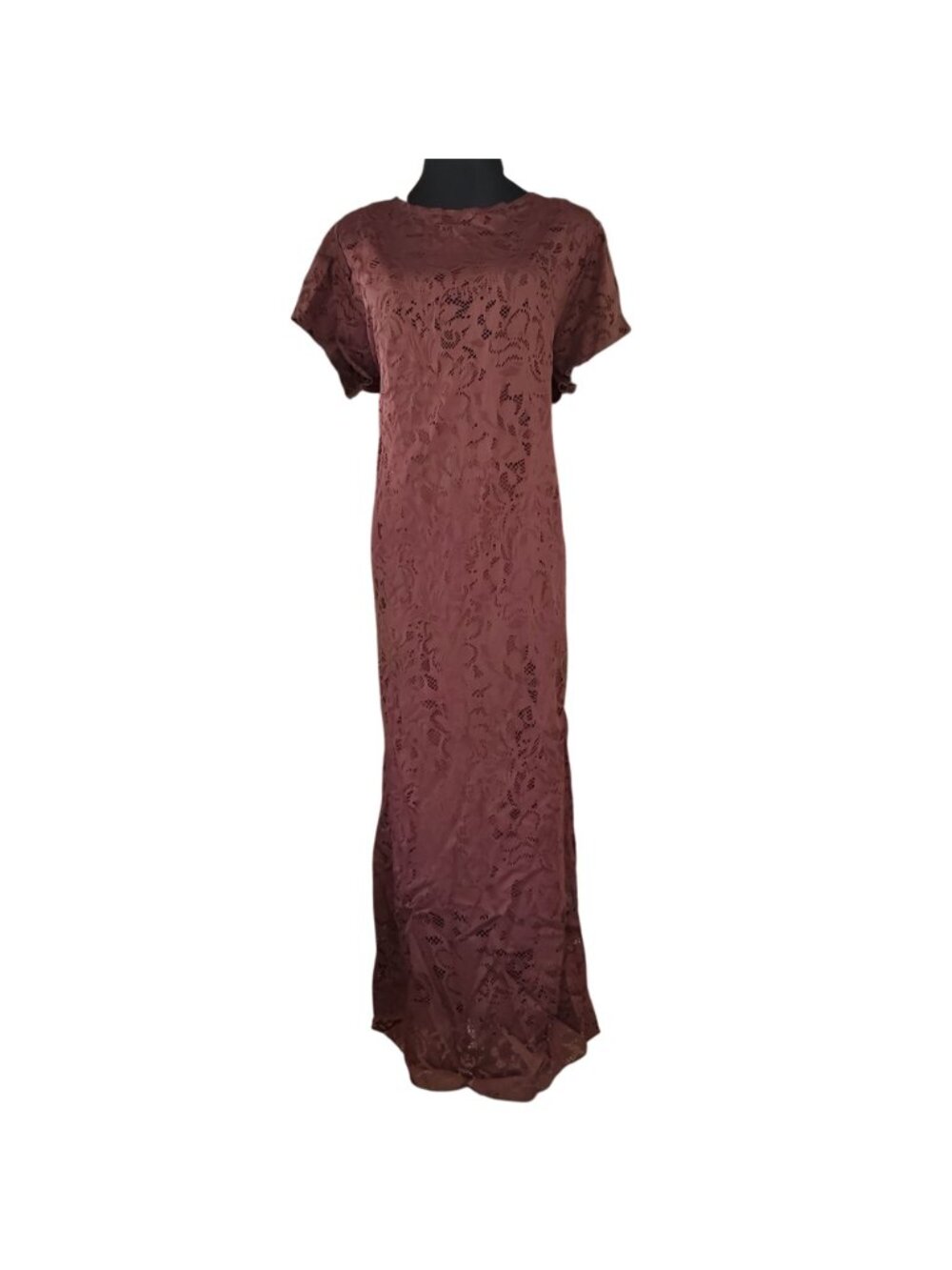 Jessica Simpson Brown Lace Maxi Dress Plus Size 3X - Picture 4 of 10